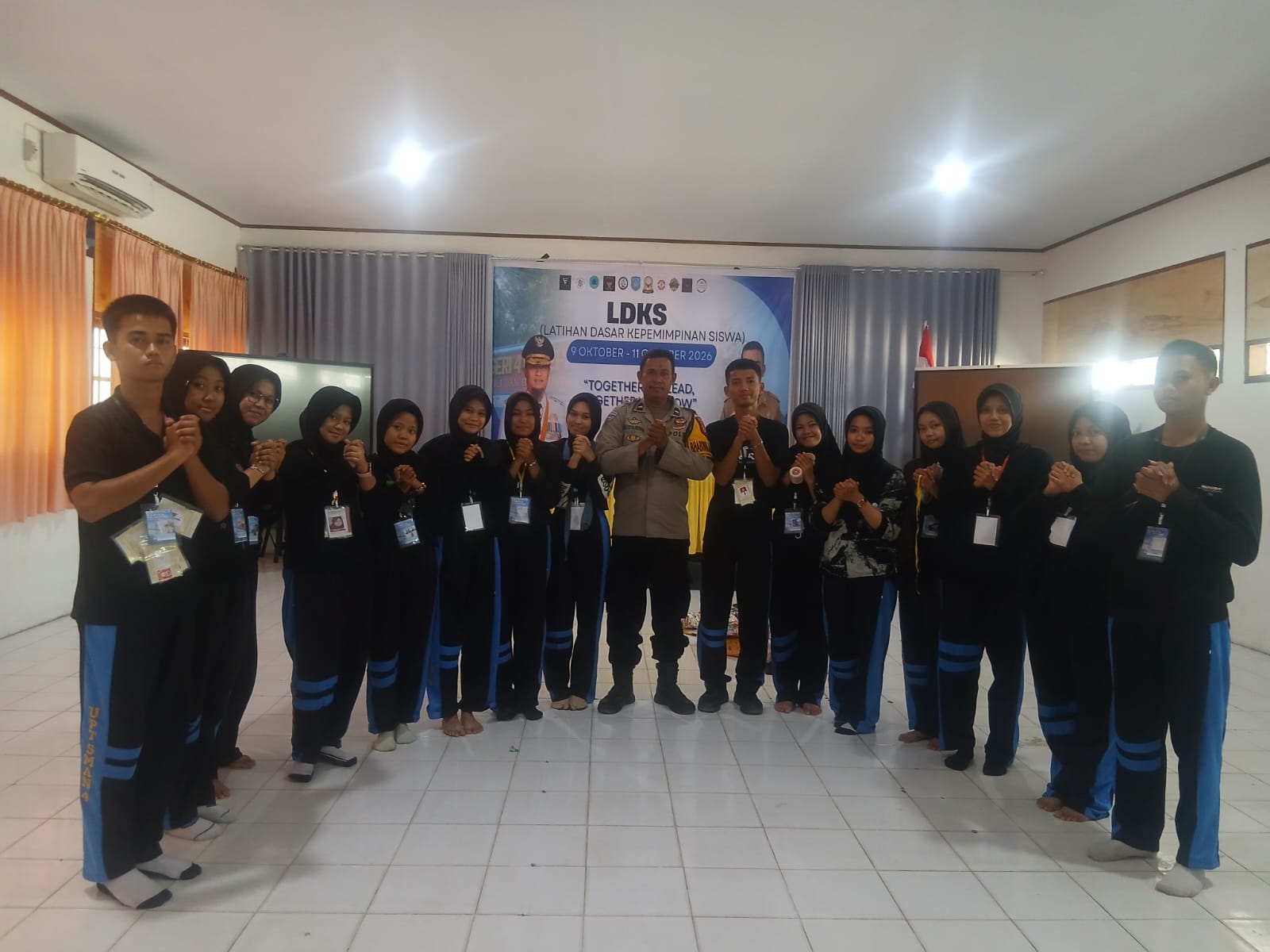 Hari Terakhir LDKS SMAN 4 Parepare, Bhabinkamtibmas Turun Langsung